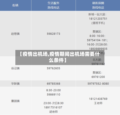 【疫情出机场,疫情期间出机场需要什么条件】-第2张图片
