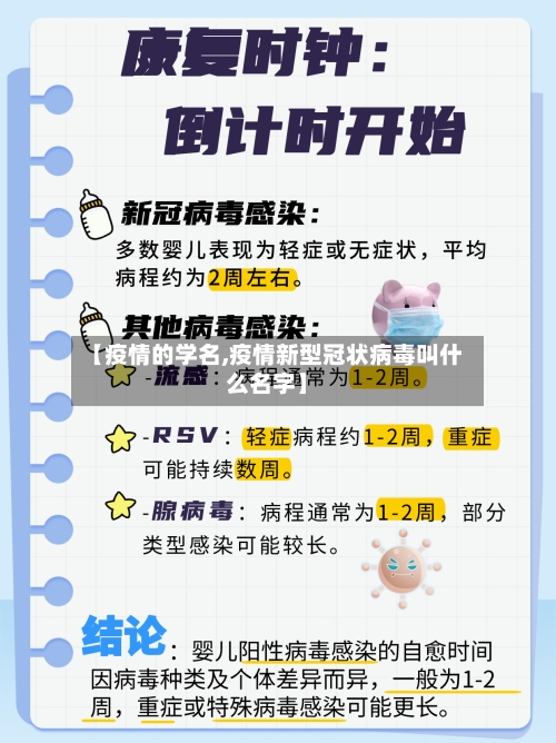 【疫情的学名,疫情新型冠状病毒叫什么名字】-第3张图片