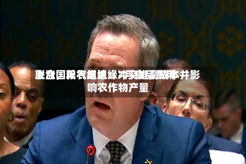 联合国粮农组织：7月食品费用上涨，天气与地缘冲突推高成本并影响农作物产量