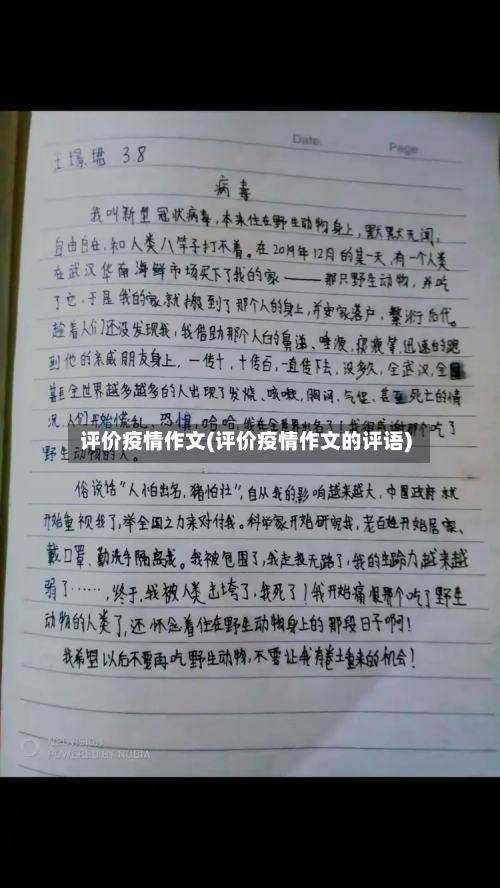 评价疫情作文(评价疫情作文的评语)-第2张图片