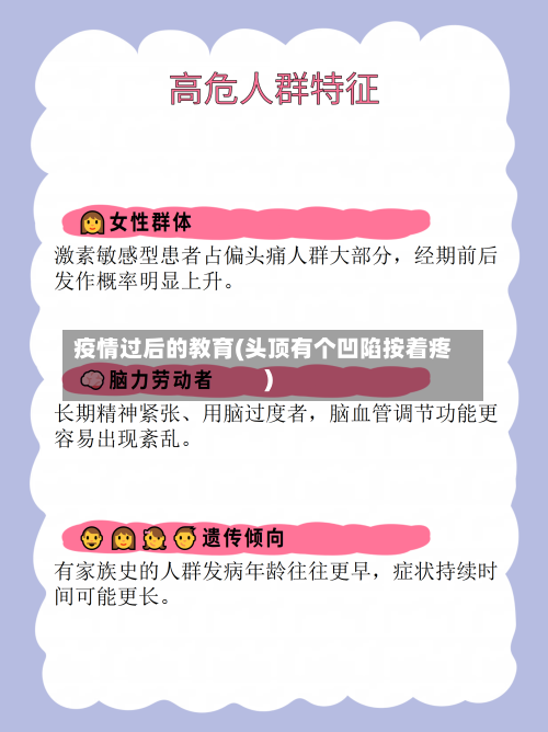 疫情过后的教育(头顶有个凹陷按着疼)