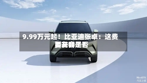 9.99万元起！比亚迪张卓：这费用	，友商是否要开会了？-第2张图片