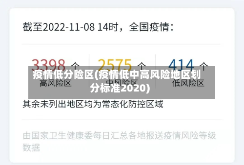 疫情低分险区(疫情低中高风险地区划分标准2020)