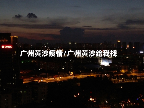 广州黄沙疫情/广州黄沙给我找