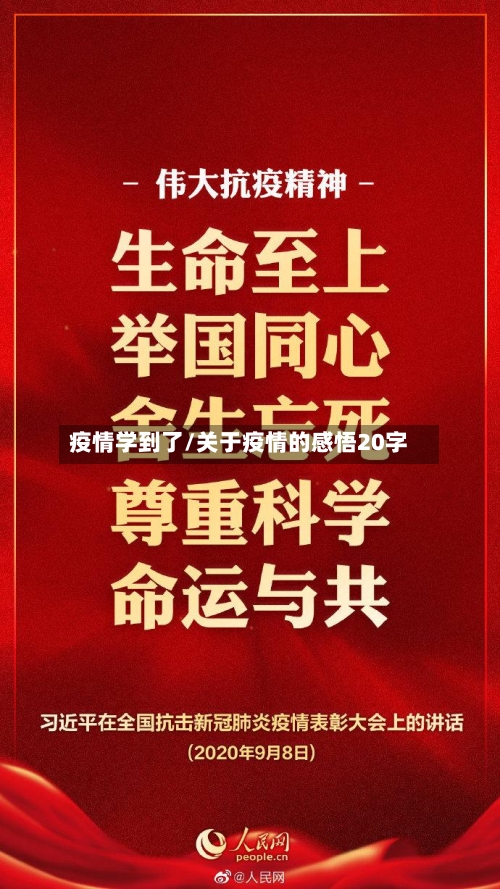 疫情学到了/关于疫情的感悟20字