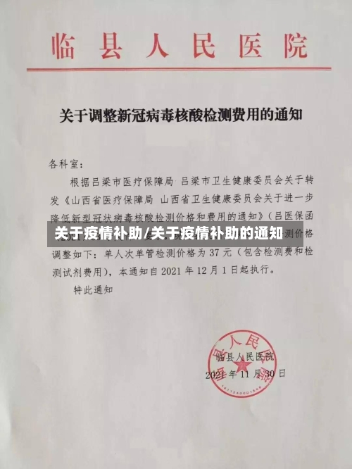 关于疫情补助/关于疫情补助的通知