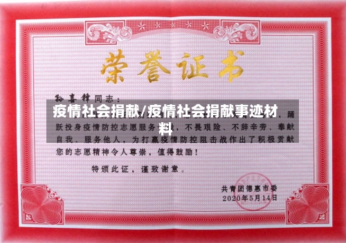 疫情社会捐献/疫情社会捐献事迹材料-第2张图片