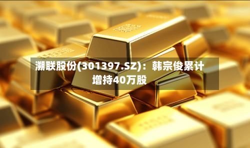 溯联股份(301397.SZ):韩宗俊累计增持40万股-第2张图片