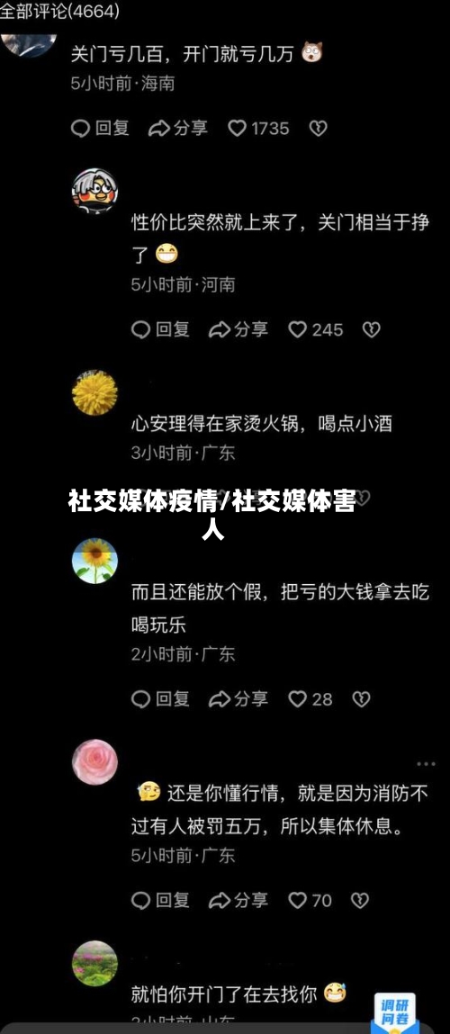 社交媒体疫情/社交媒体害人