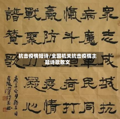 抗击疫情短诗/全国机关抗击疫情主题诗歌散文-第3张图片