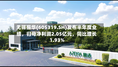 无锡振华(605319.SH)发布半年度业绩，归母净利润2.05亿元，同比增长1.93%