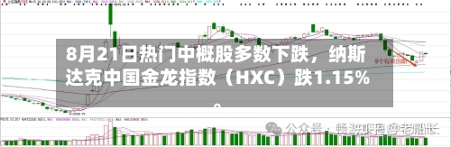 8月21日热门中概股多数下跌，纳斯达克中国金龙指数（HXC）跌1.15%。-第3张图片