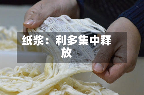 纸浆：利多集中释放-第2张图片