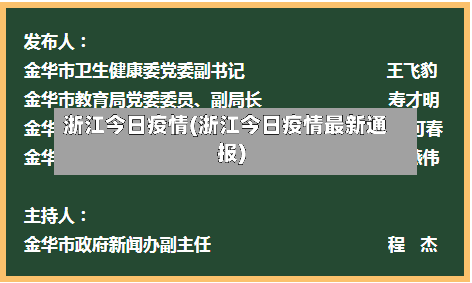 浙江今日疫情(浙江今日疫情最新通报)