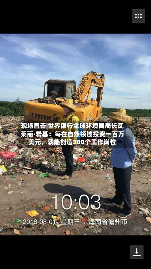 现场直击|世界银行全球环境局局长瓦莱丽·希基：每在自然领域投资一百万美元	，就能创造380个工作岗位-第2张图片