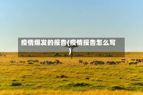 疫情爆发的报告(疫情报告怎么写)