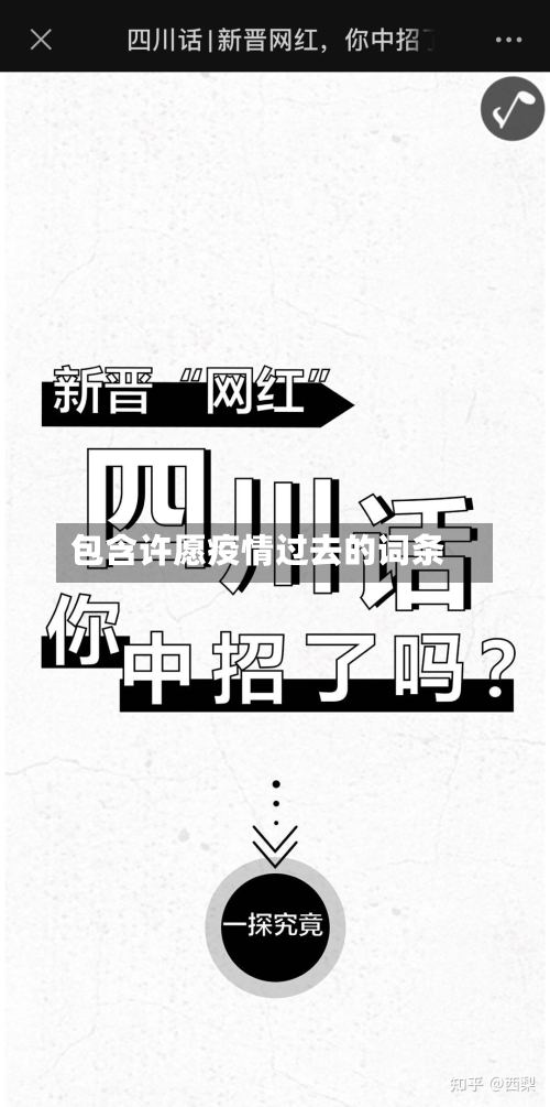 包含许愿疫情过去的词条-第2张图片