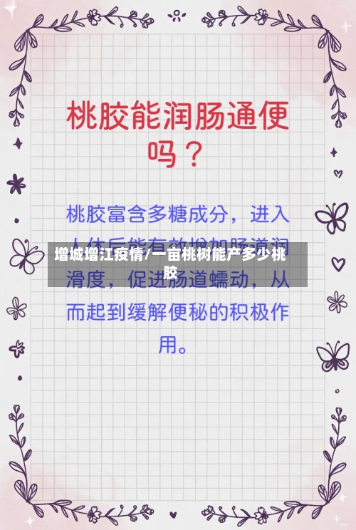 增城增江疫情/一亩桃树能产多少桃胶