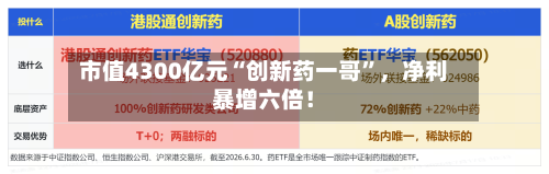 市值4300亿元“创新药一哥”	，净利暴增六倍！-第2张图片